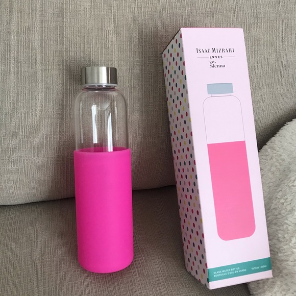 Isaac Mizrahi loves xo, Sienna Glass Water Bottle - Picture 2 of 2